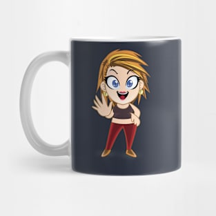 beautiful girls - cartoon character for young girls (choose your twin) Mug